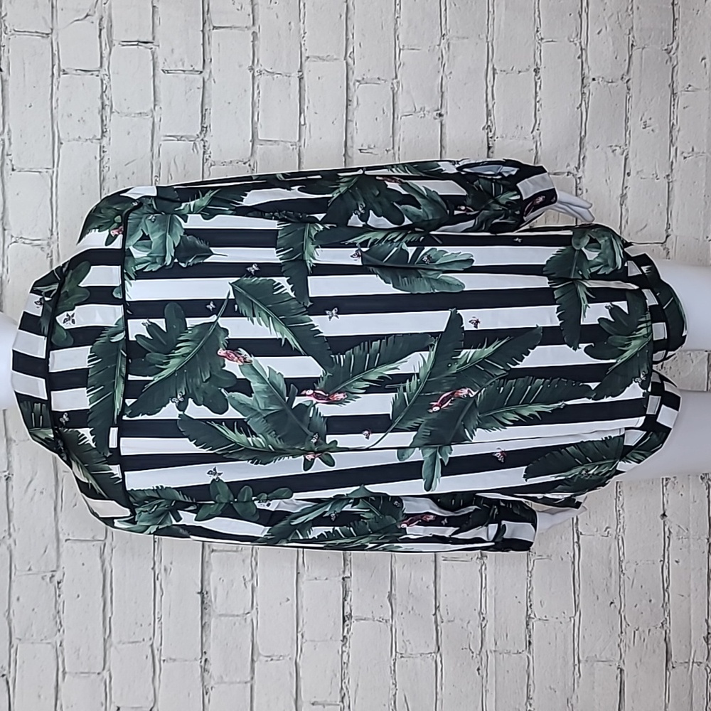 Revolve Plush Silky Stripe Jungle Pajama Set - NVR WORN - Picture 3 of 16